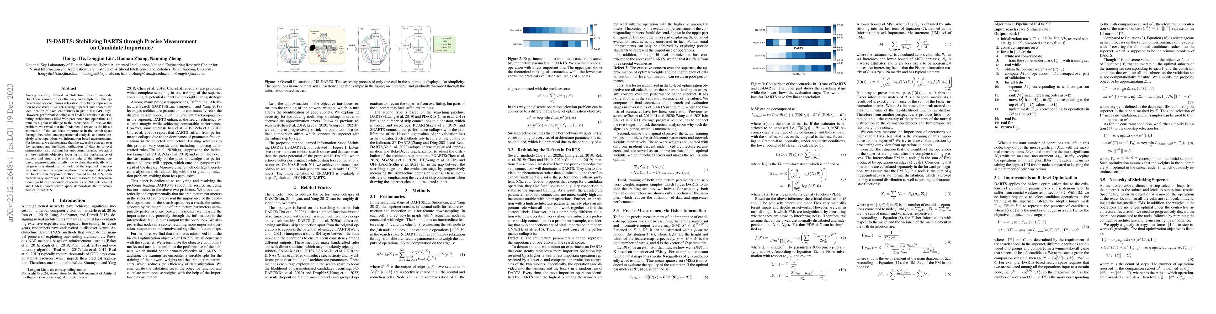 Thumbnail for IS-DARTS: Stabilizing DARTS through Precise Measurement on Candidate
  Importance