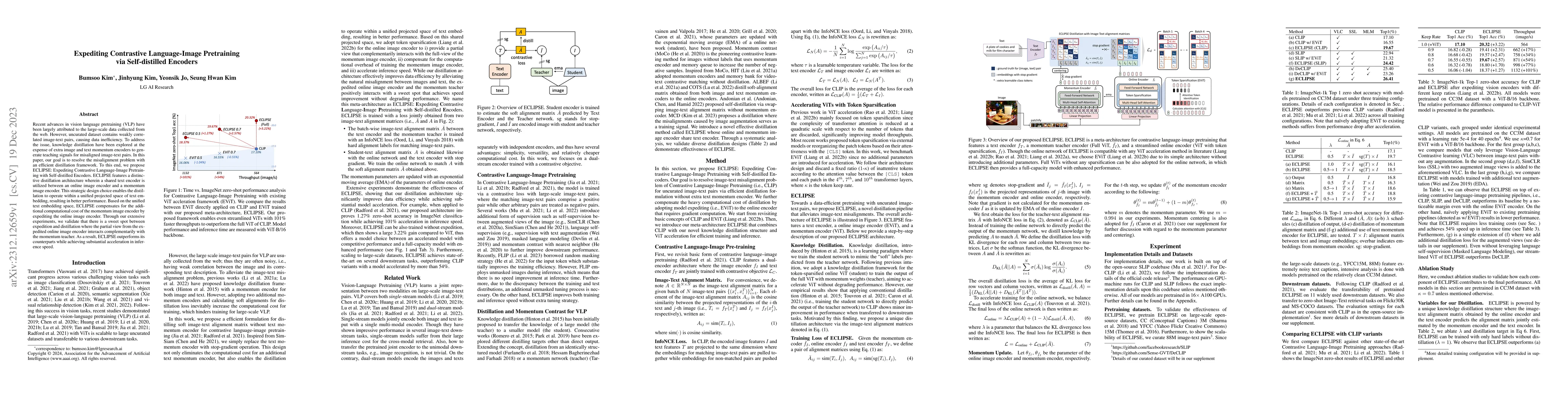 Thumbnail for Expediting Contrastive Language-Image Pretraining via Self-distilled
  Encoders