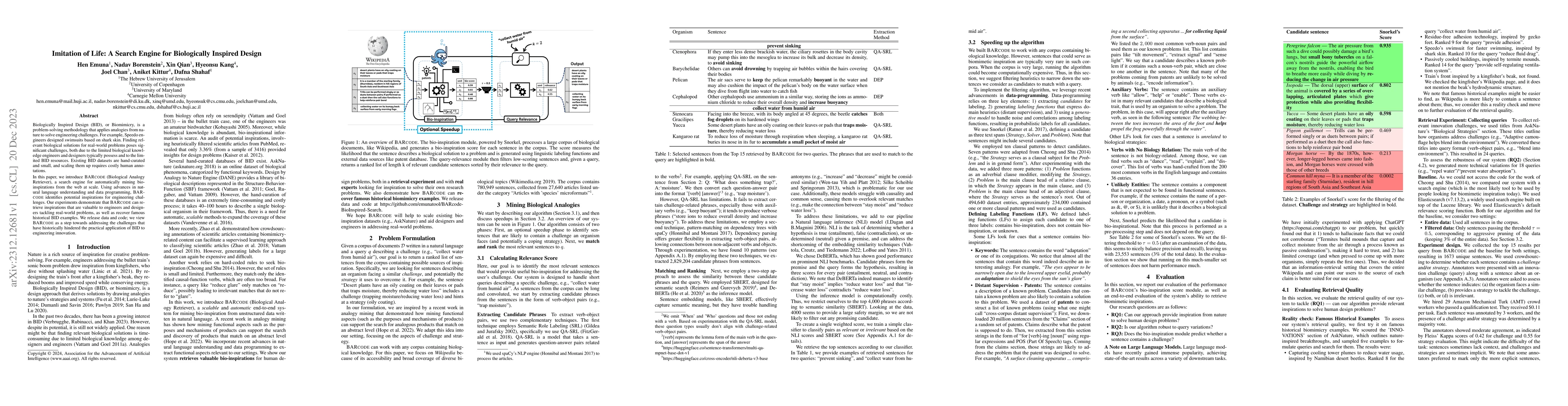 Thumbnail for Imitation of Life: A Search Engine for Biologically Inspired Design