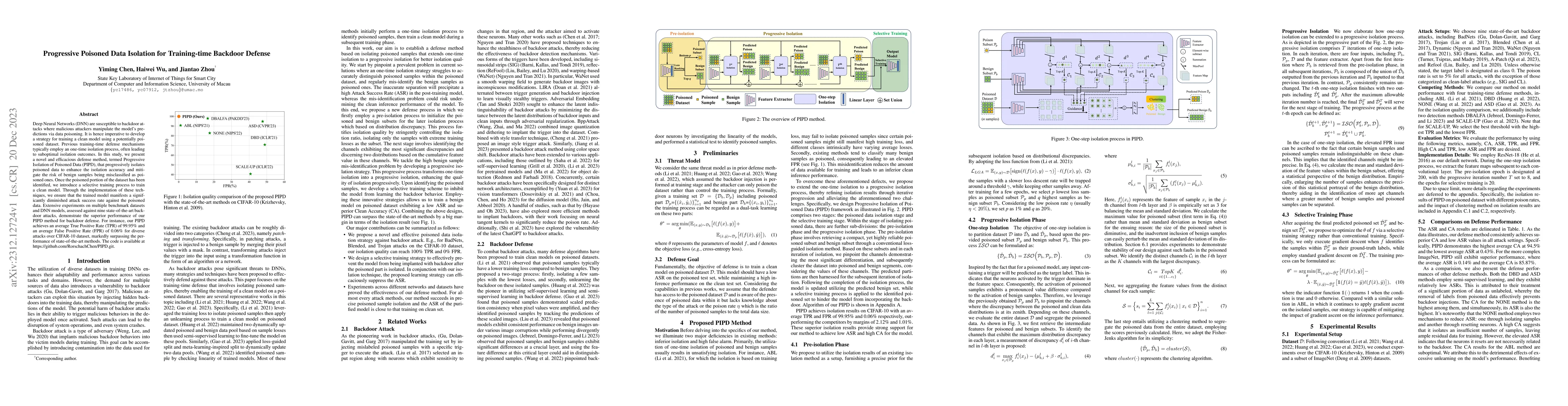 Thumbnail for Progressive Poisoned Data Isolation for Training-time Backdoor Defense