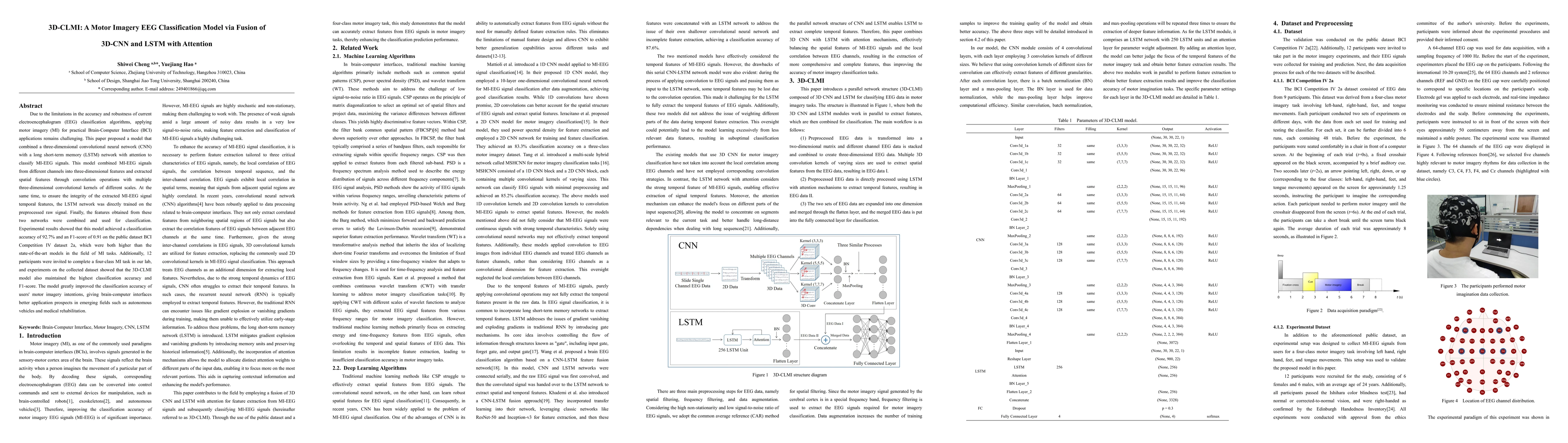Thumbnail for 3D-CLMI: A Motor Imagery EEG Classification Model via Fusion of 3D-CNN
  and LSTM with Attention