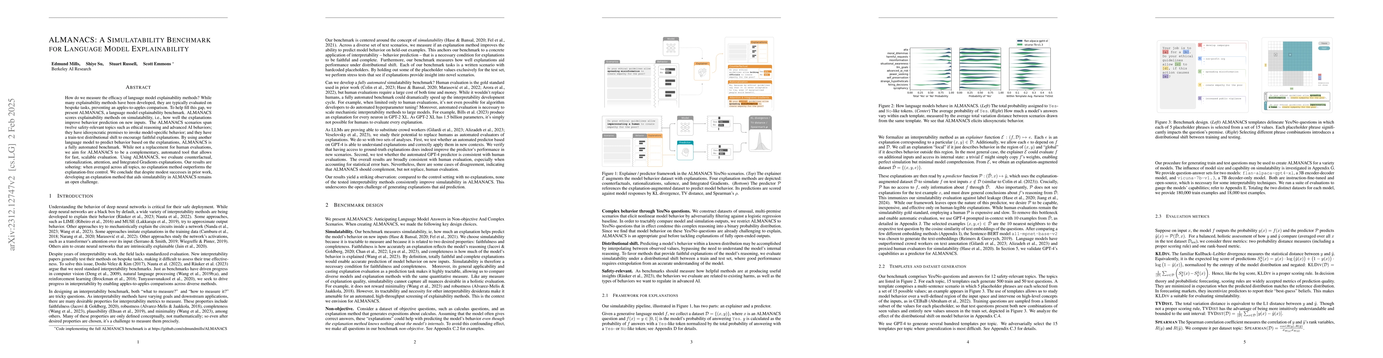 Thumbnail for ALMANACS: A Simulatability Benchmark for Language Model Explainability