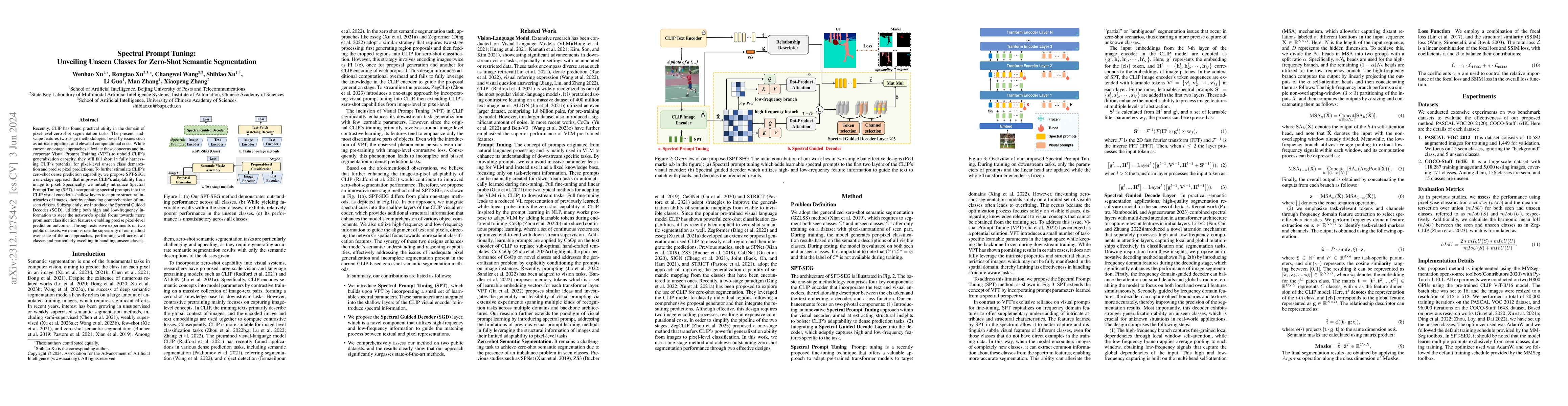 Thumbnail for Spectral Prompt Tuning:Unveiling Unseen Classes for Zero-Shot Semantic
  Segmentation