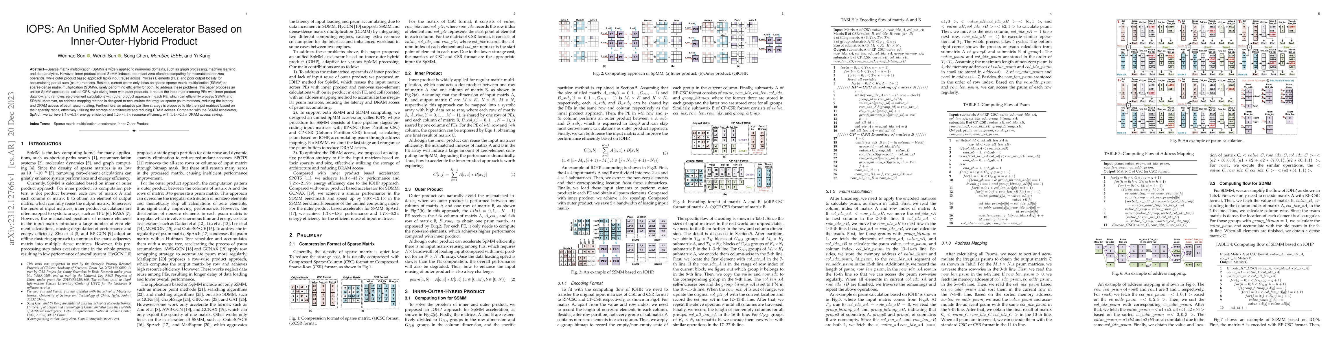 Thumbnail for IOPS: An Unified SpMM Accelerator Based on Inner-Outer-Hybrid Product