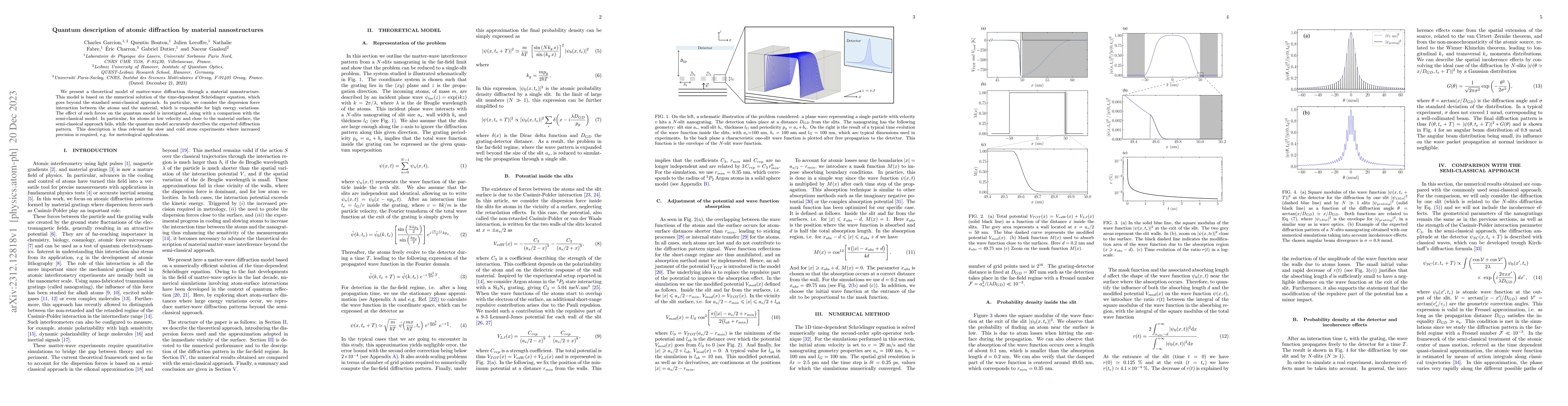 Thumbnail for Quantum description of atomic diffraction by material nanostructures