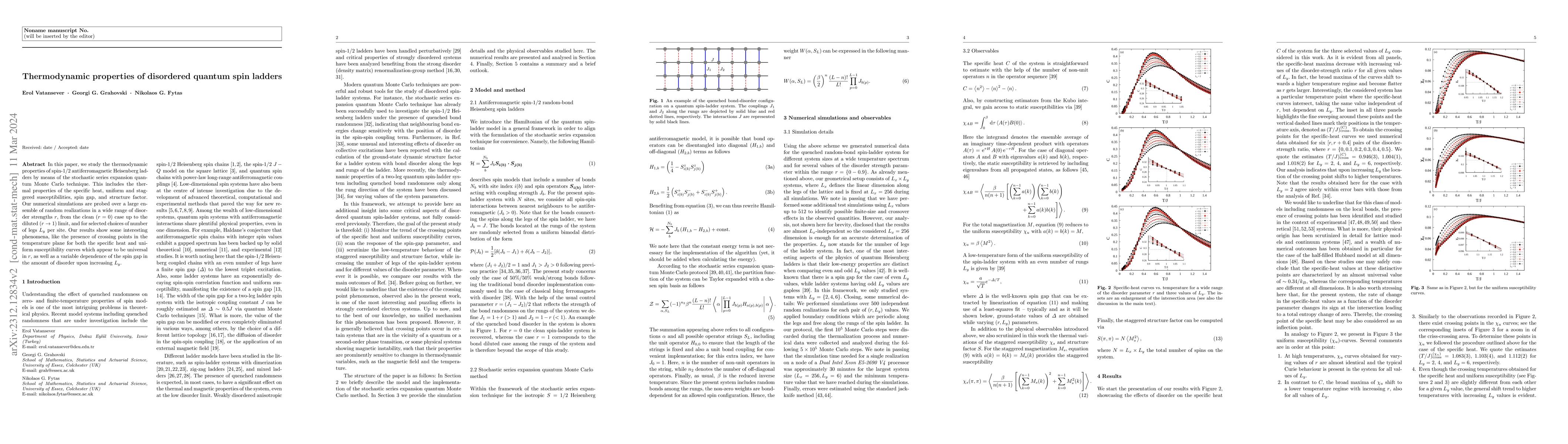 Thumbnail for Thermodynamic properties of disordered quantum spin ladders