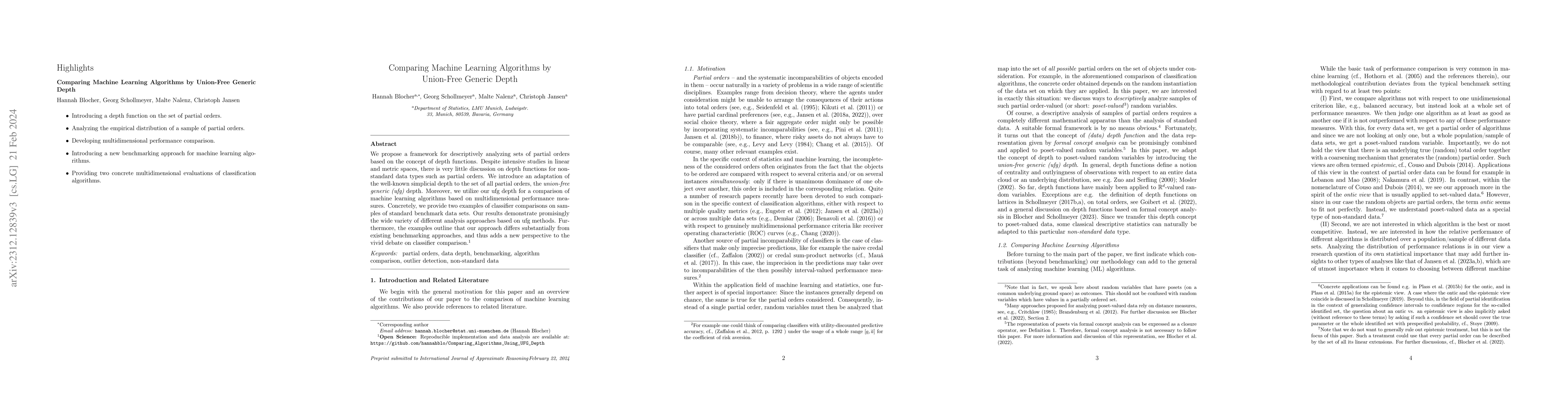 Thumbnail for Comparing Machine Learning Algorithms by Union-Free Generic Depth