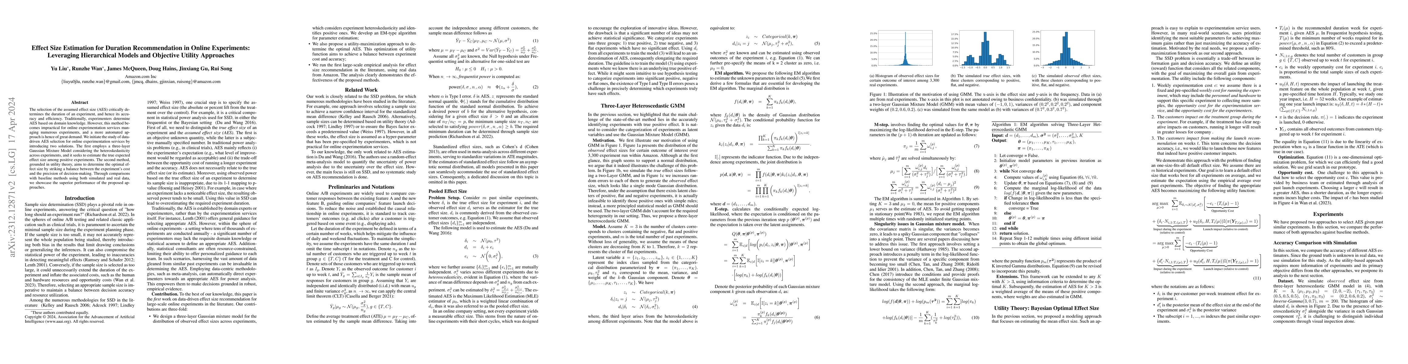 Thumbnail for Effect Size Estimation for Duration Recommendation in Online
  Experiments: Leveraging Hierarchical Models and Objective Utility Approaches