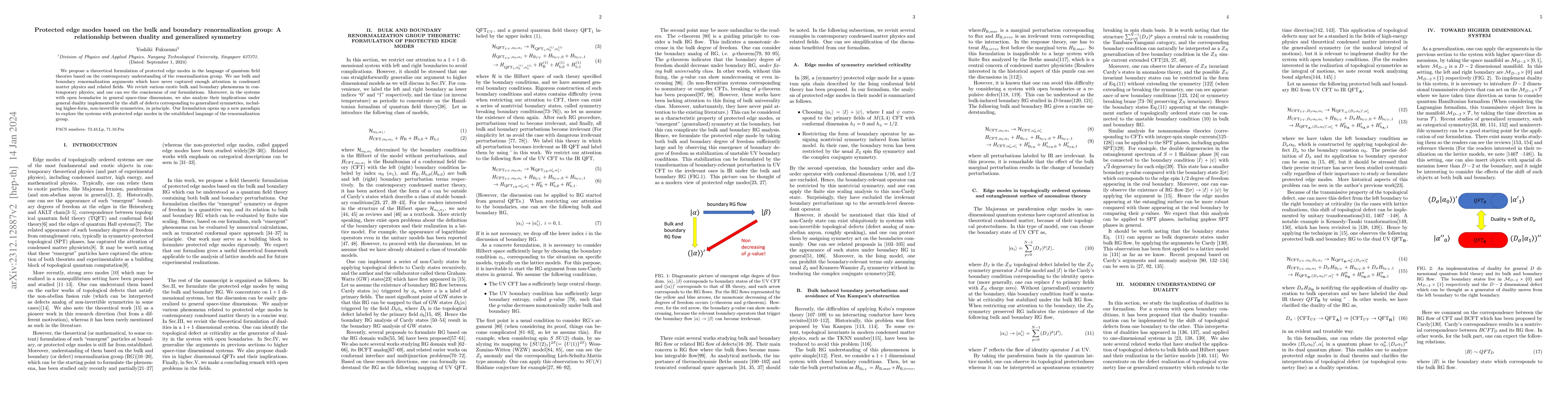 Thumbnail for Protected edge modes based on the bulk and boundary renormalization
  group: A relationship between duality and generalized symmetry