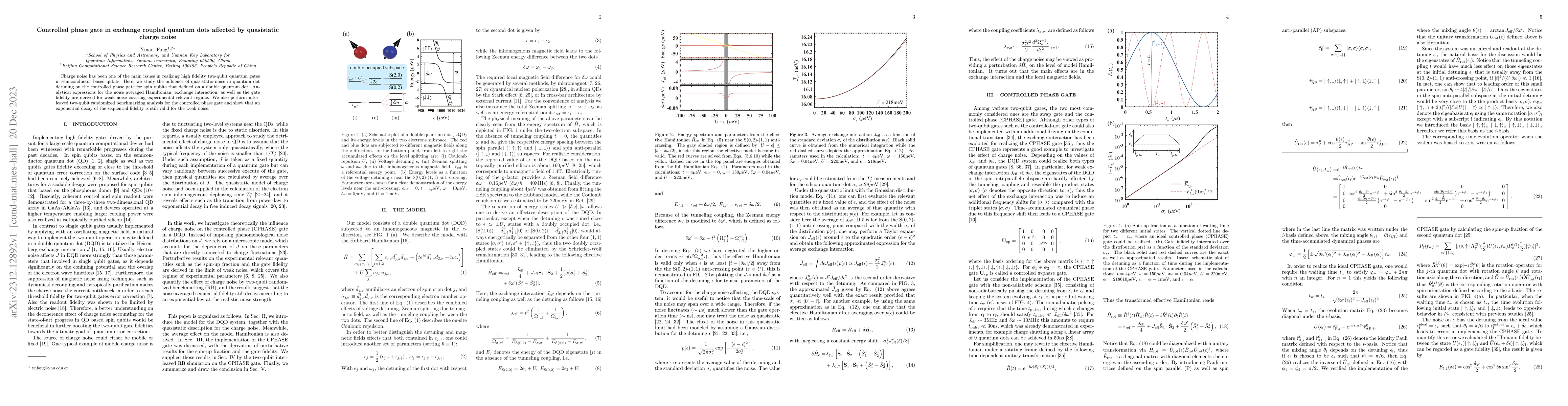Thumbnail for Controlled phase gate in exchange coupled quantum dots affected by
  quasistatic charge noise