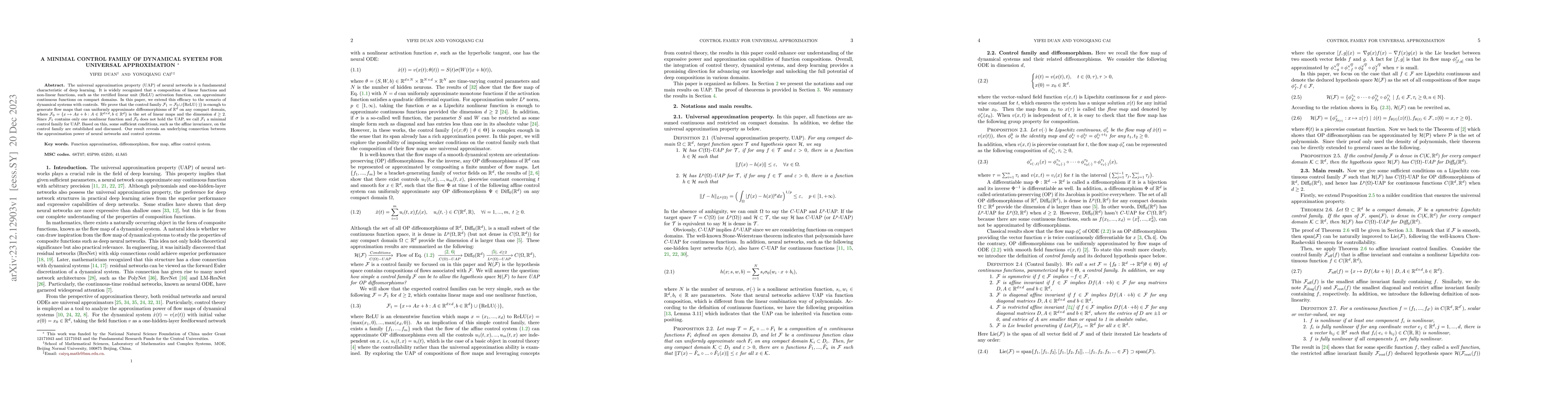 Thumbnail for A Minimal Control Family of Dynamical Syetem for Universal Approximation