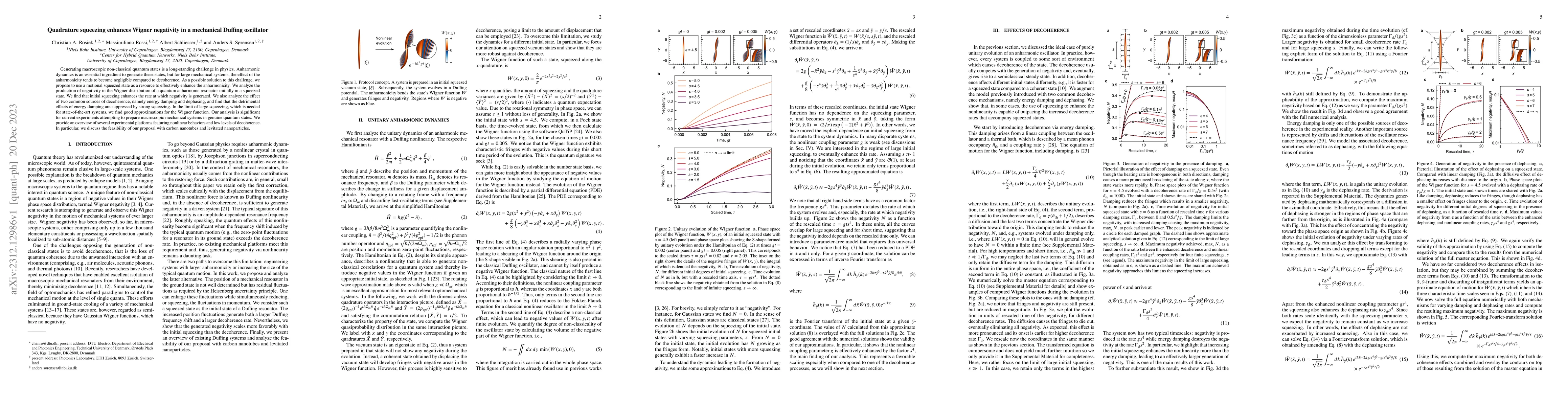 Thumbnail for Quadrature squeezing enhances Wigner negativity in a mechanical Duffing
  oscillator