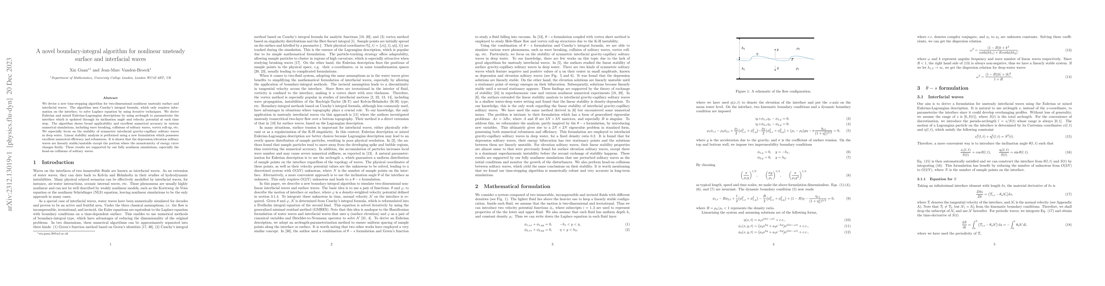 Thumbnail for A novel boundary-integral algorithm for nonlinear unsteady surface and
  interfacial waves
