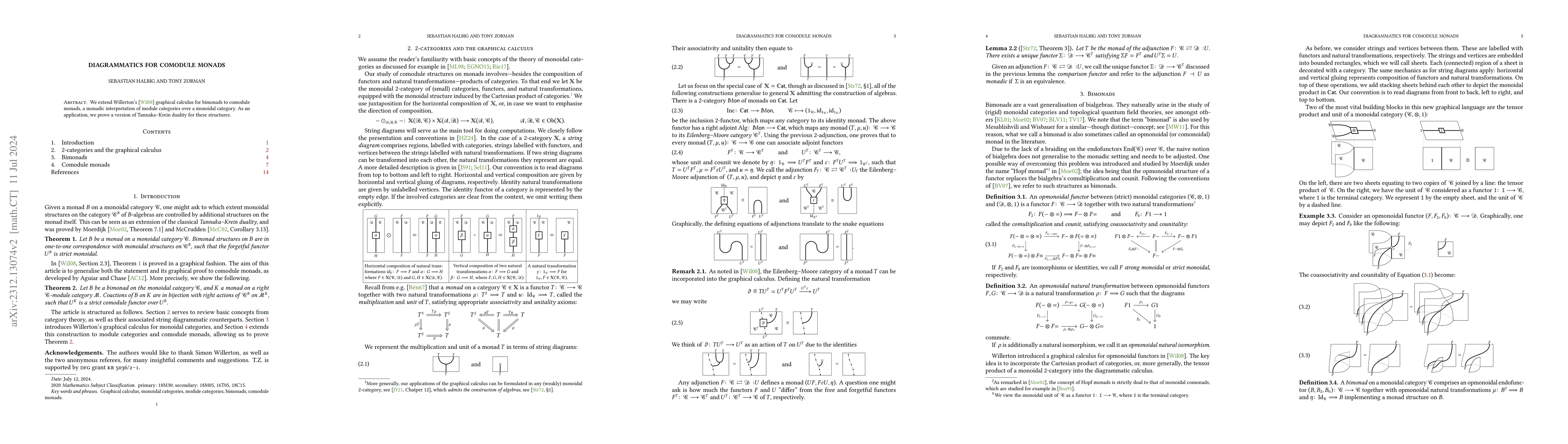 Thumbnail for Diagrammatics for Comodule Monads