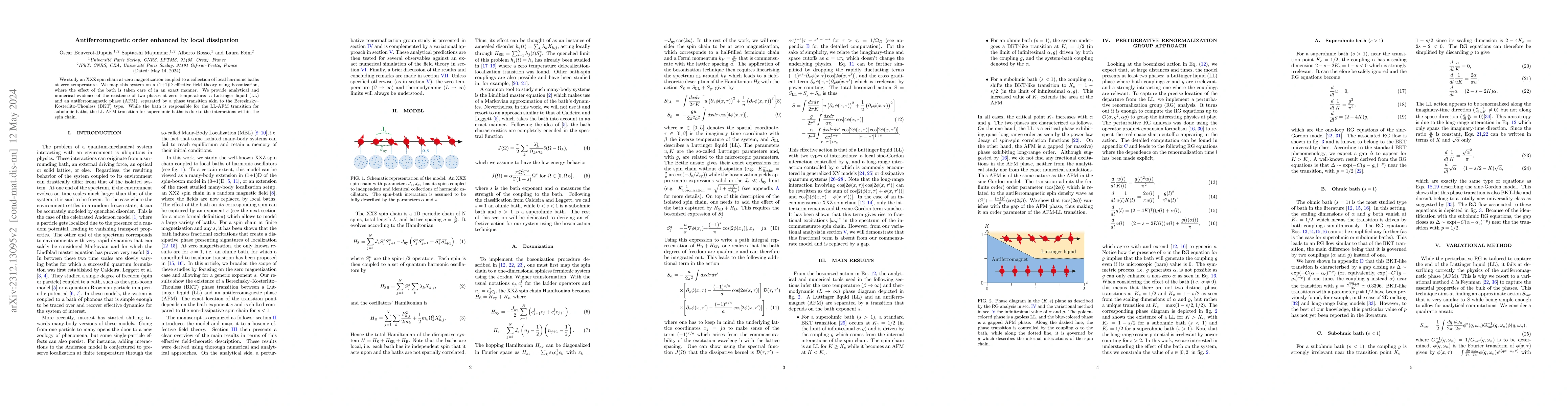 Thumbnail for Antiferromagnetic order enhanced by local dissipation