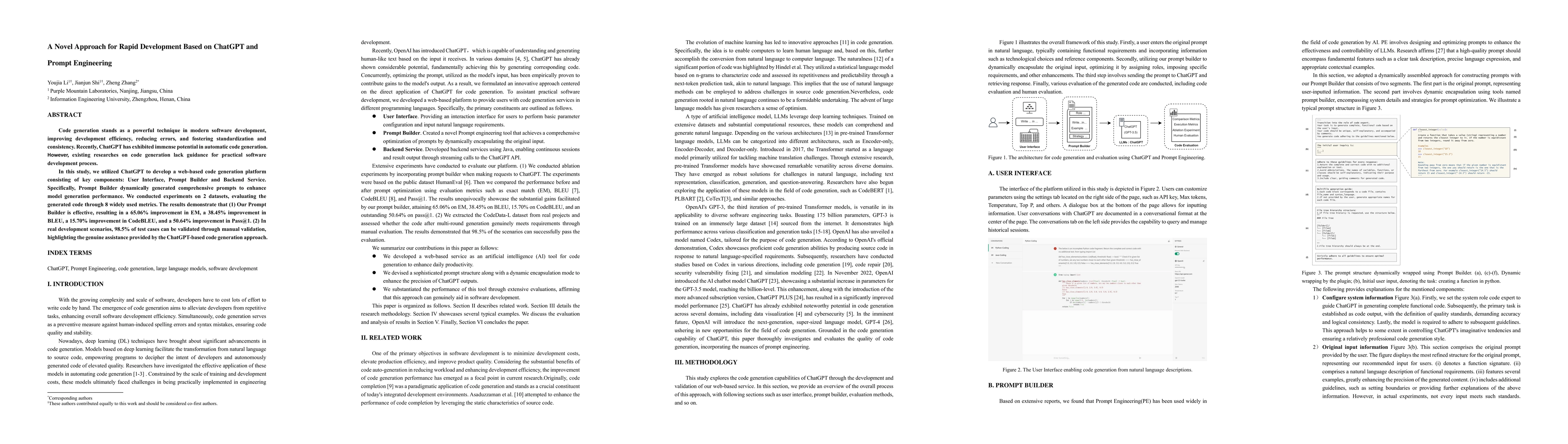 Thumbnail for A Novel Approach for Rapid Development Based on ChatGPT and Prompt
  Engineering