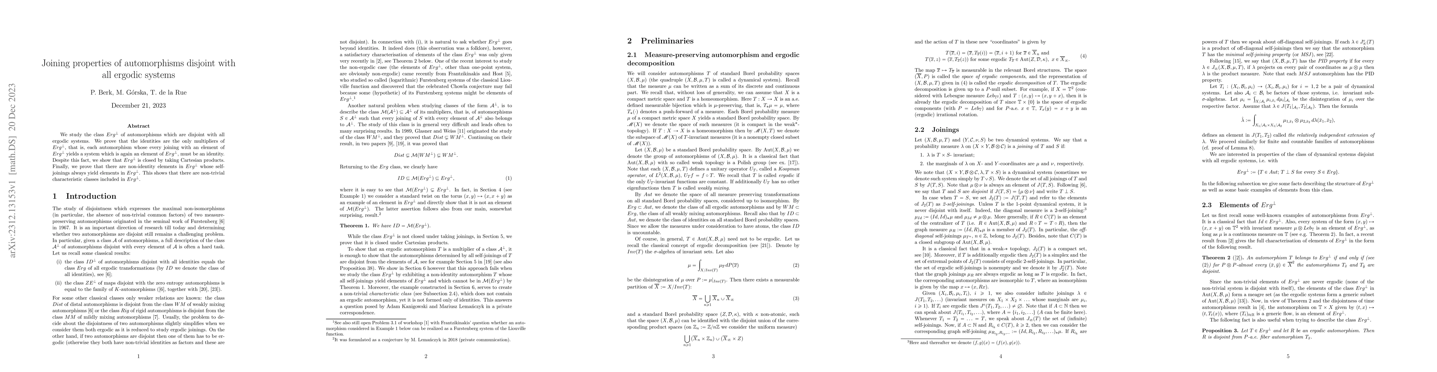 Thumbnail for Joining properties of automorphisms disjoint with all ergodic systems