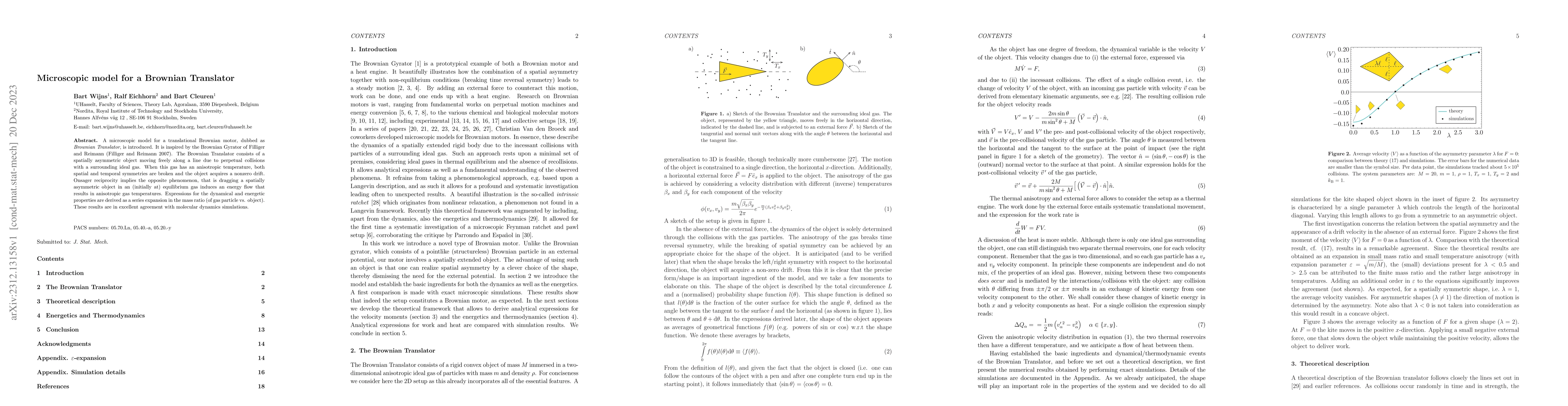 Thumbnail for Microscopic model for a Brownian Translator
