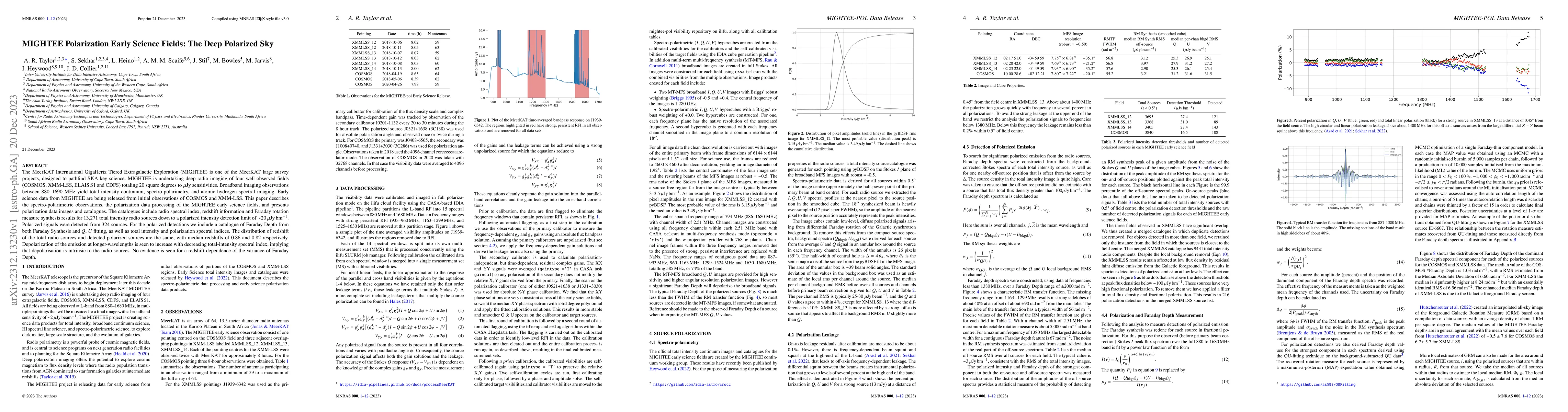 Thumbnail for MIGHTEE Polarization Early Science Fields: The Deep Polarized Sky