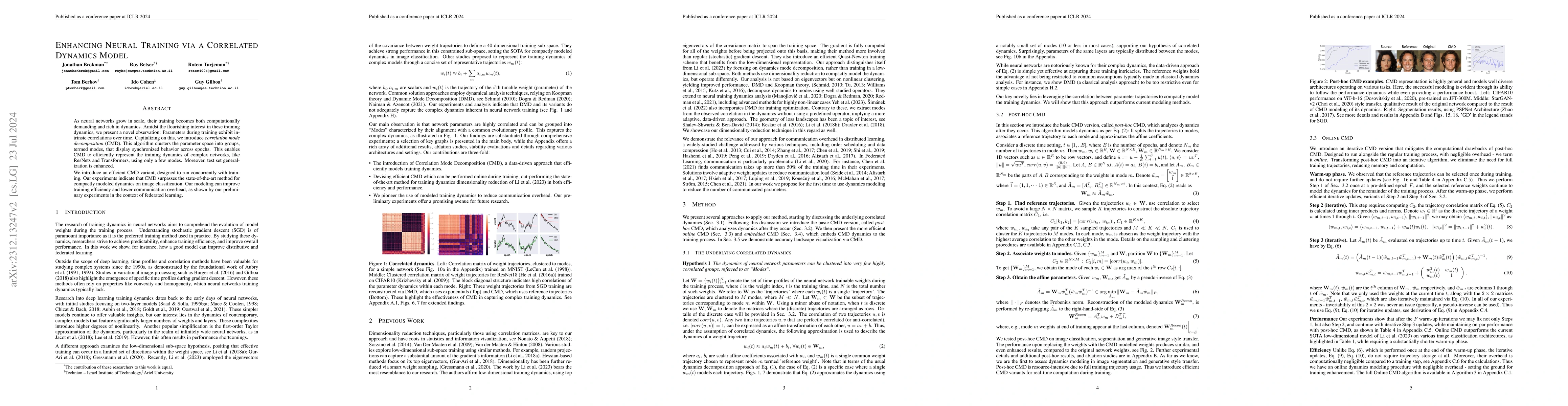 Thumbnail for Enhancing Neural Training via a Correlated Dynamics Model