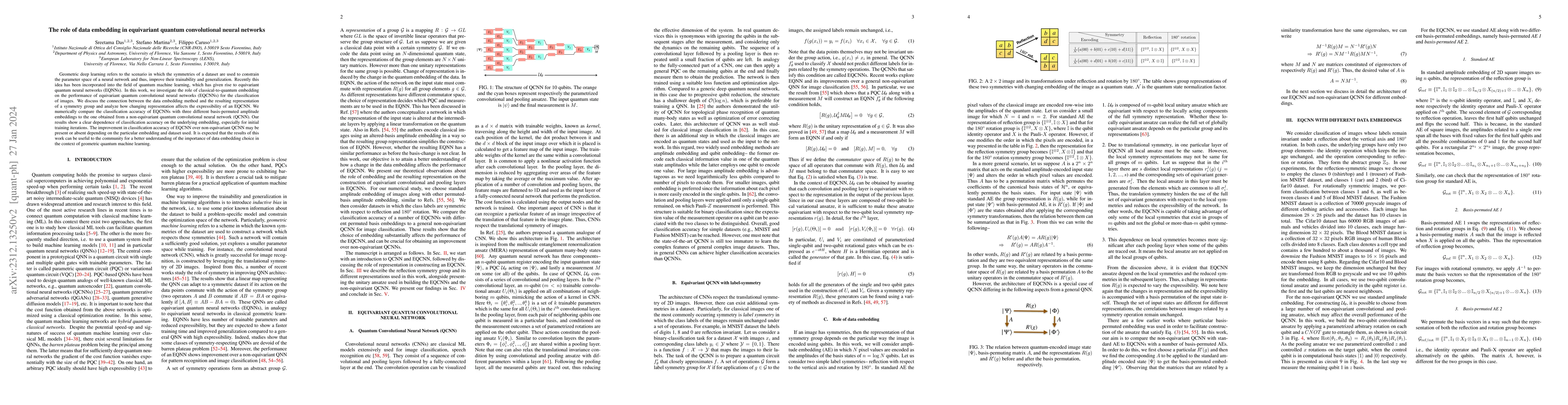 Thumbnail for The role of data embedding in equivariant quantum convolutional neural
  networks