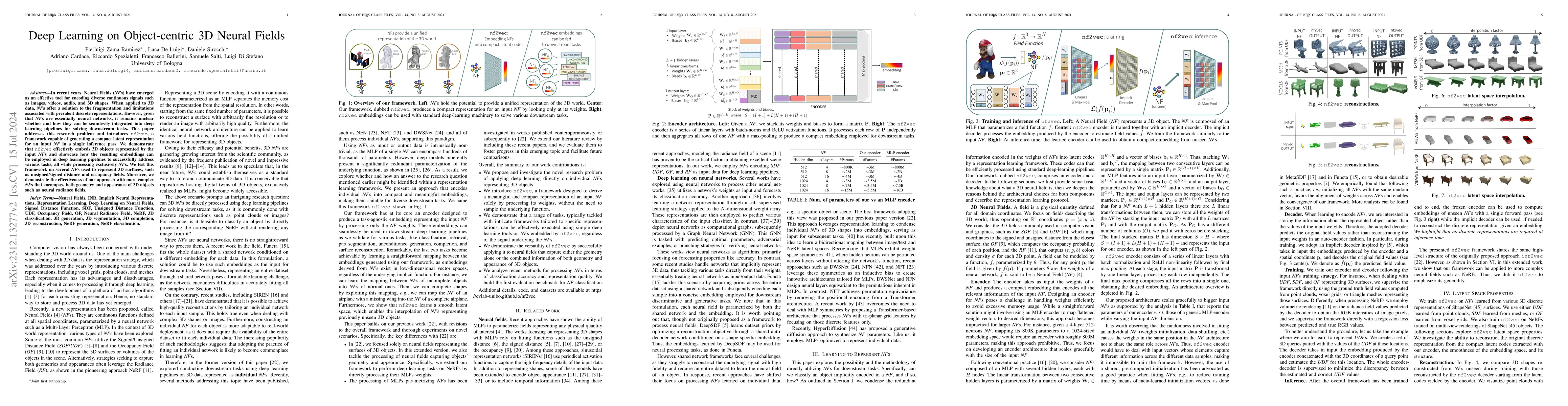 Thumbnail for Deep Learning on Object-centric 3D Neural Fields