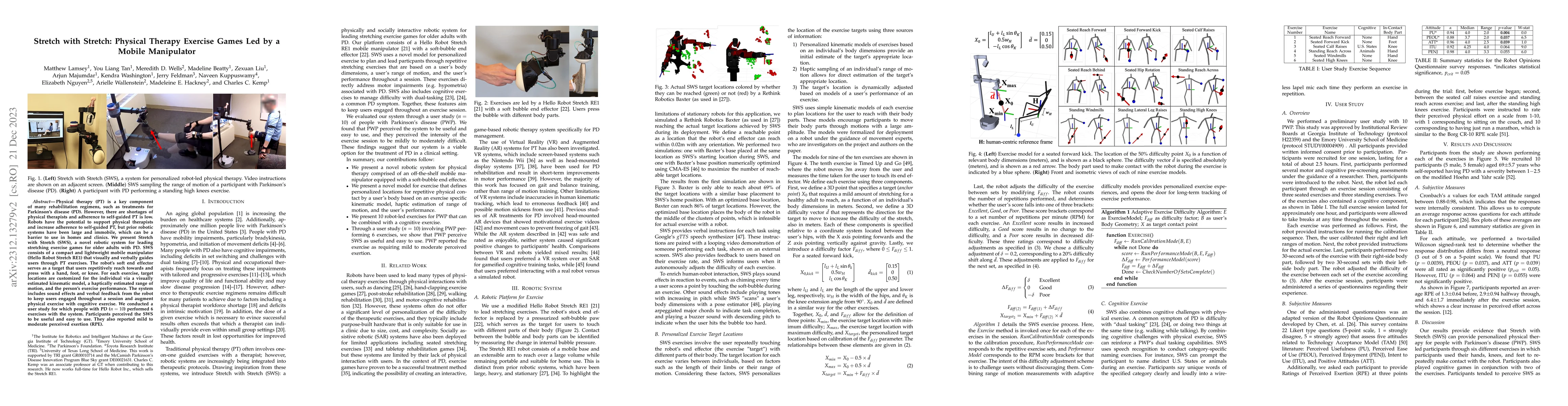Thumbnail for Stretch with Stretch: Physical Therapy Exercise Games Led by a Mobile
  Manipulator