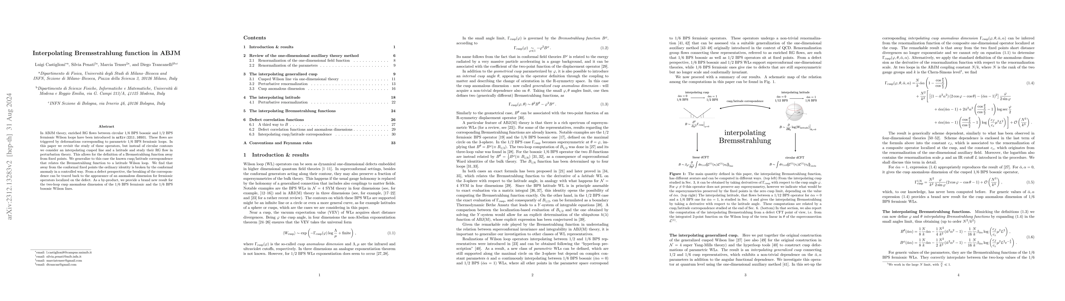 Thumbnail for Interpolating Bremsstrahlung function in ABJM