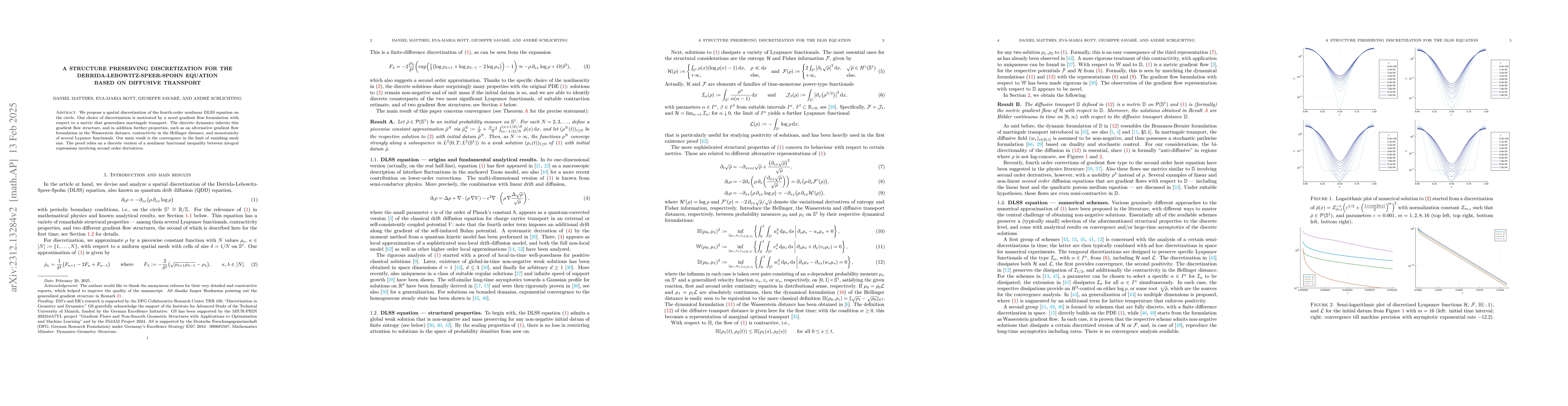Thumbnail for A structure preserving discretization for the
  Derrida-Lebowitz-Speer-Spohn equation based on diffusive transport