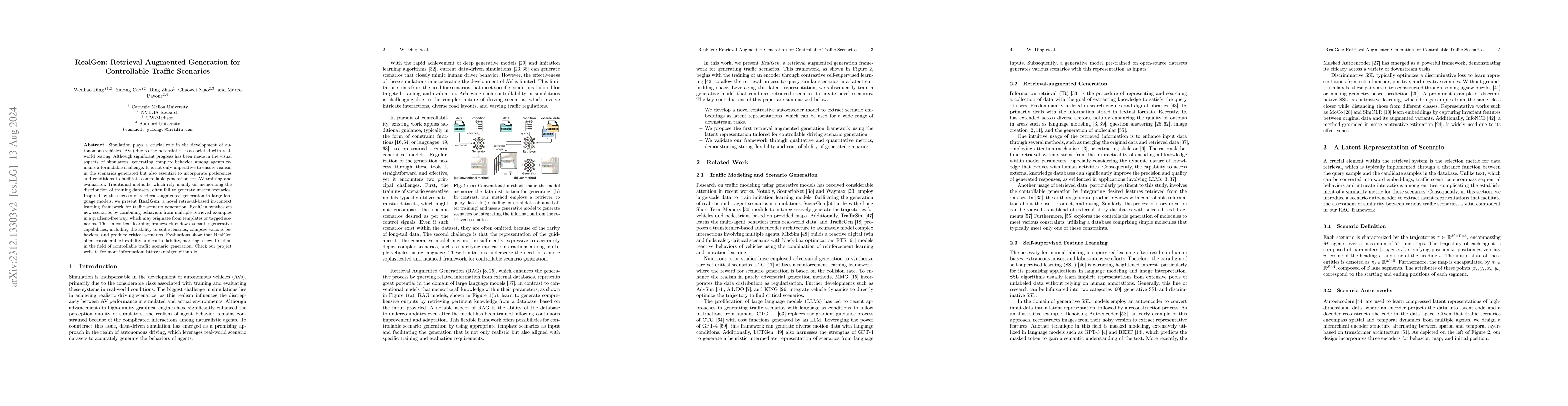 Thumbnail for RealGen: Retrieval Augmented Generation for Controllable Traffic
  Scenarios