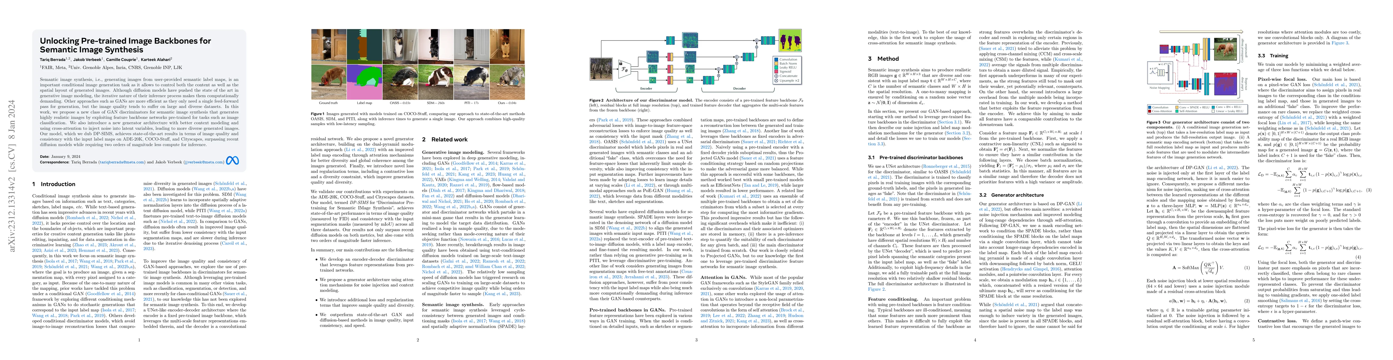 Thumbnail for Unlocking Pre-trained Image Backbones for Semantic Image Synthesis