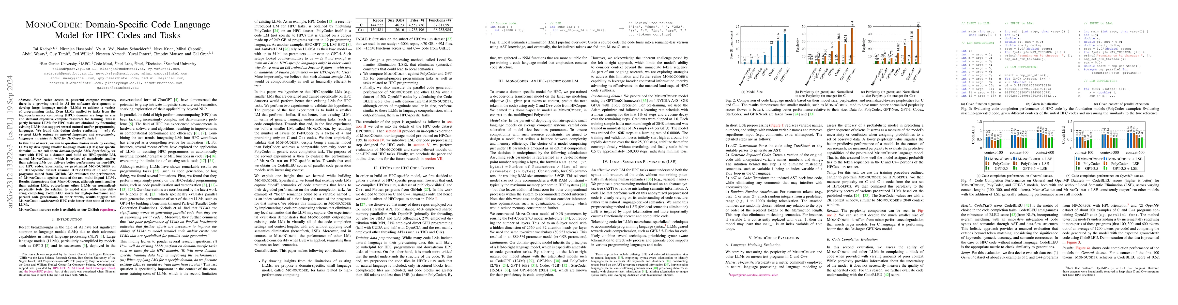 Thumbnail for Domain-Specific Code Language Models: Unraveling the Potential for HPC
  Codes and Tasks