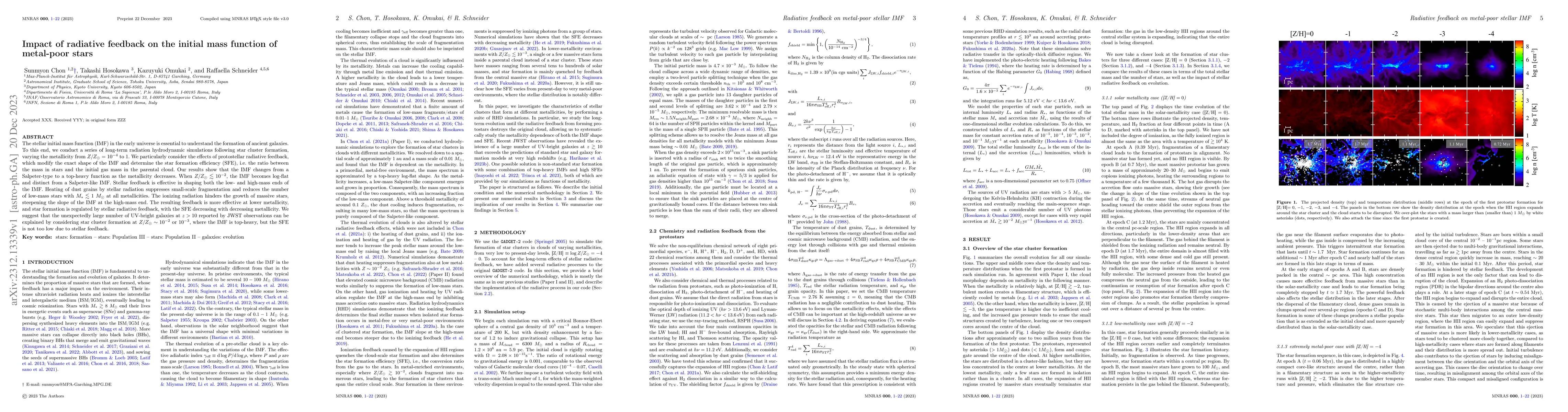 Thumbnail for Impact of radiative feedback on the initial mass function of metal-poor
  stars