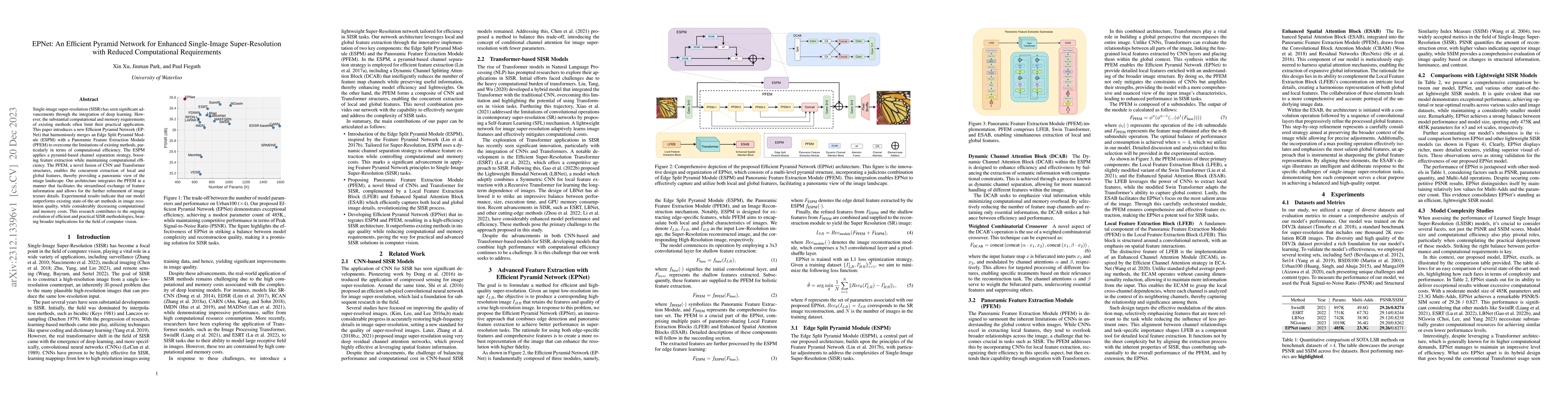 Thumbnail for EPNet: An Efficient Pyramid Network for Enhanced Single-Image
  Super-Resolution with Reduced Computational Requirements