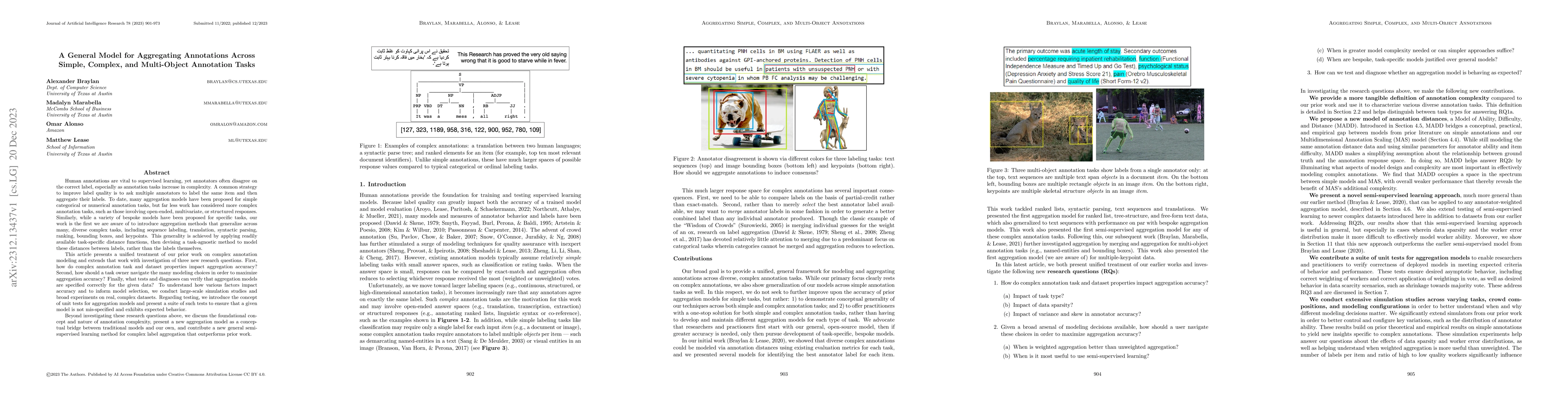 Thumbnail for A General Model for Aggregating Annotations Across Simple, Complex, and
  Multi-Object Annotation Tasks