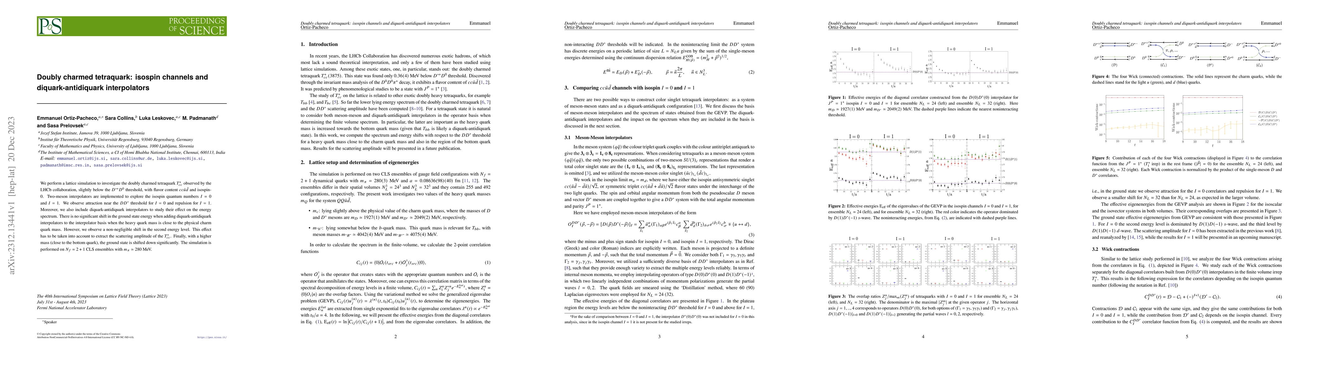 Thumbnail for Doubly charmed tetraquark: isospin channels and diquark-antidiquark
  interpolators