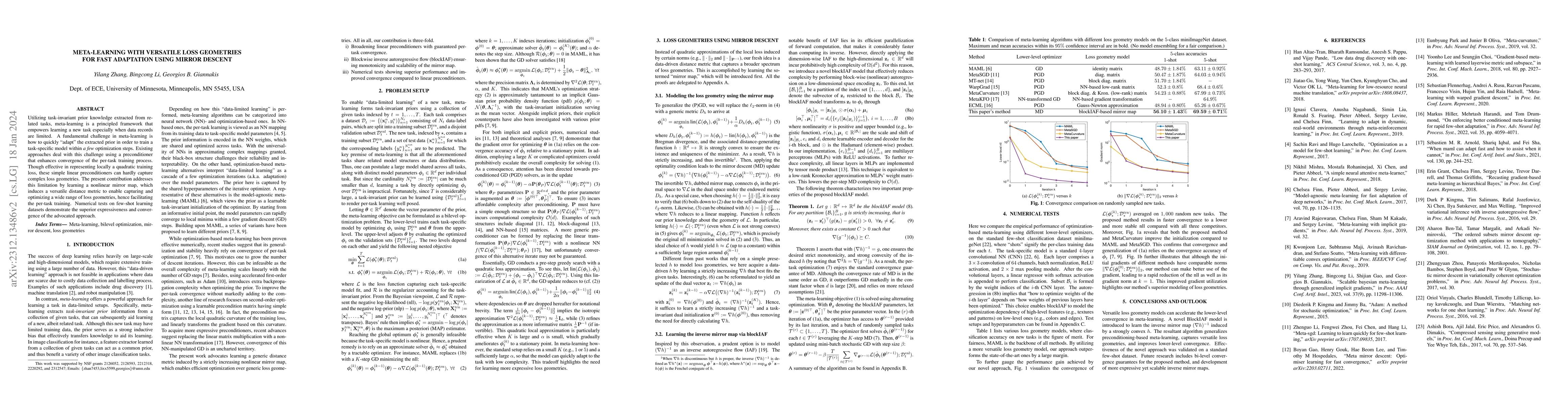 Thumbnail for Meta-Learning with Versatile Loss Geometries for Fast Adaptation Using
  Mirror Descent