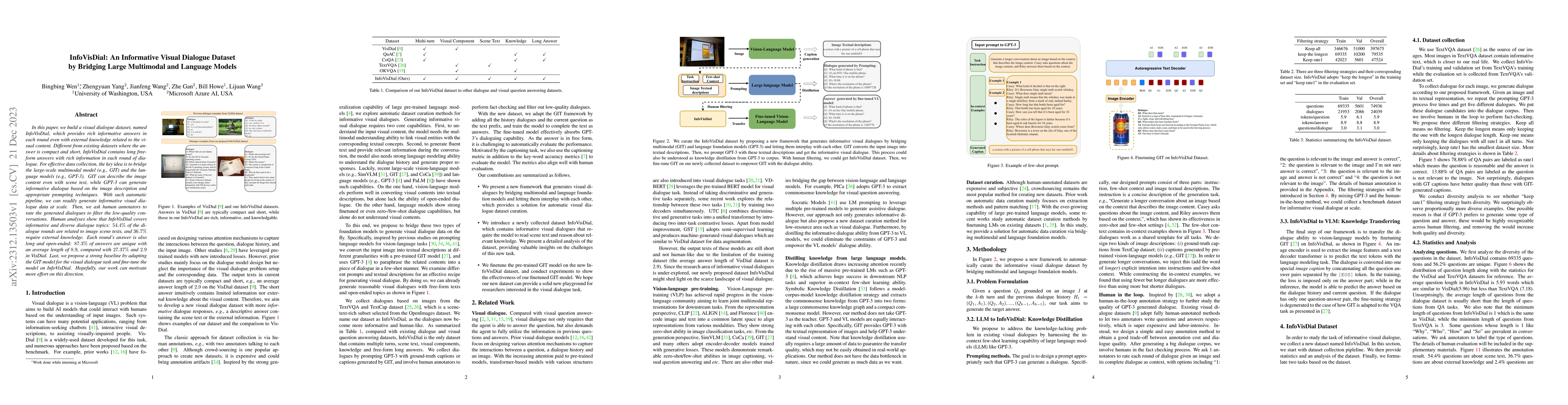 Thumbnail for InfoVisDial: An Informative Visual Dialogue Dataset by Bridging Large
  Multimodal and Language Models
