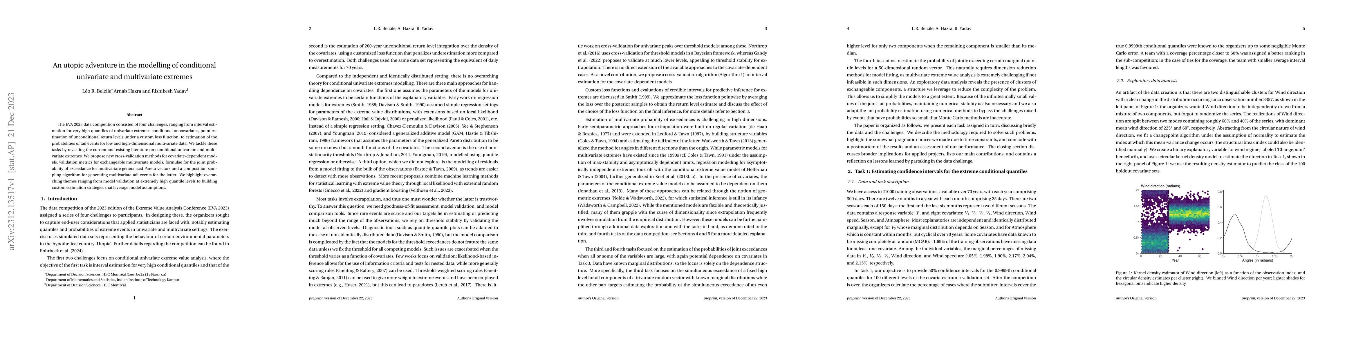 Thumbnail for An utopic adventure in the modelling of conditional univariate and
  multivariate extremes