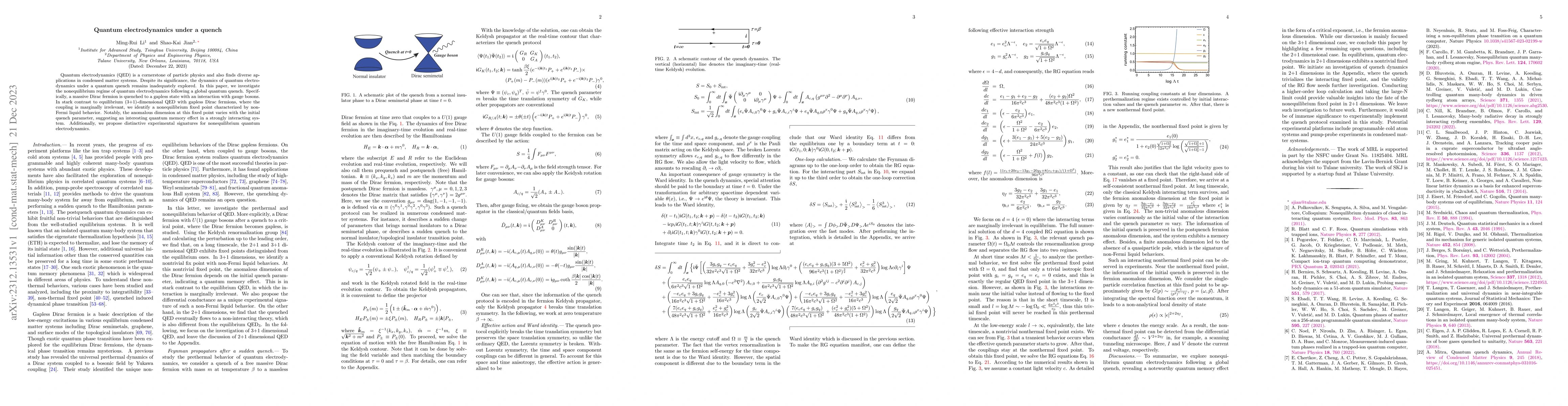 Thumbnail for Quantum electrodynamics under a quench