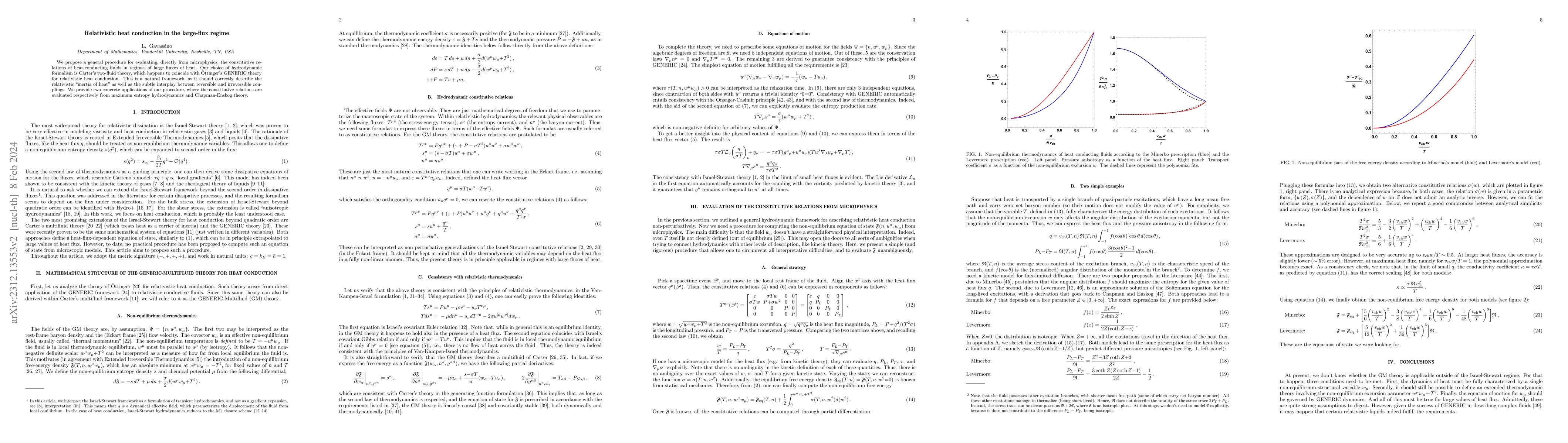 Thumbnail for Relativistic heat conduction in the large-flux regime