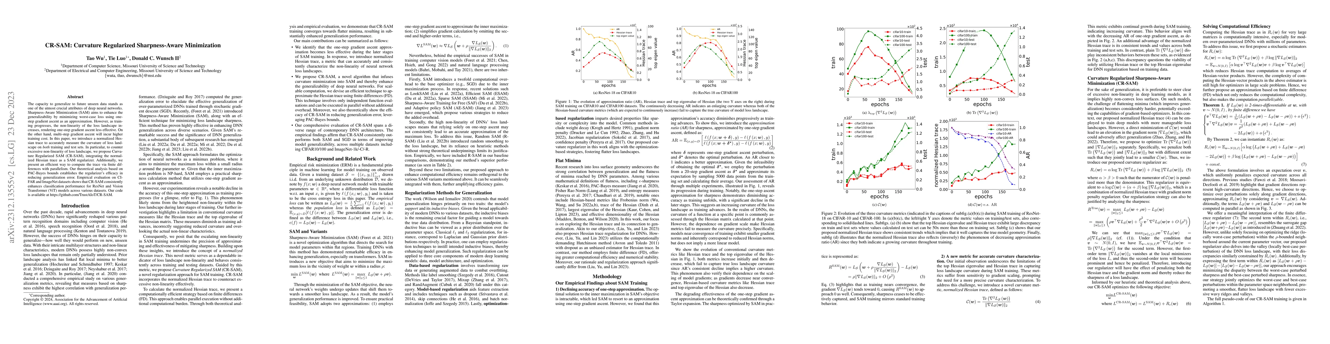 Thumbnail for CR-SAM: Curvature Regularized Sharpness-Aware Minimization