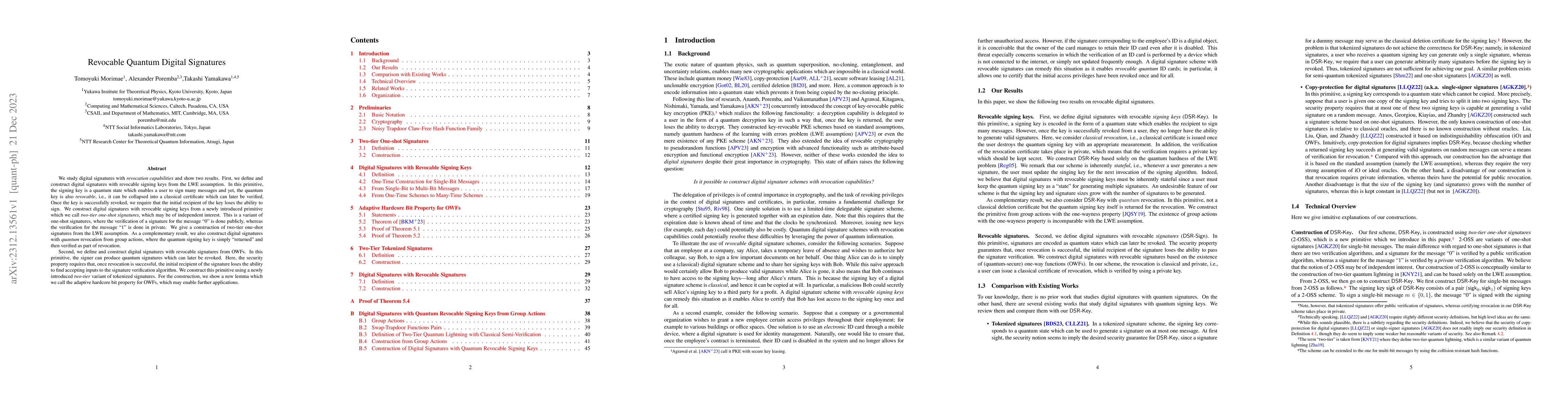 Thumbnail for Revocable Quantum Digital Signatures