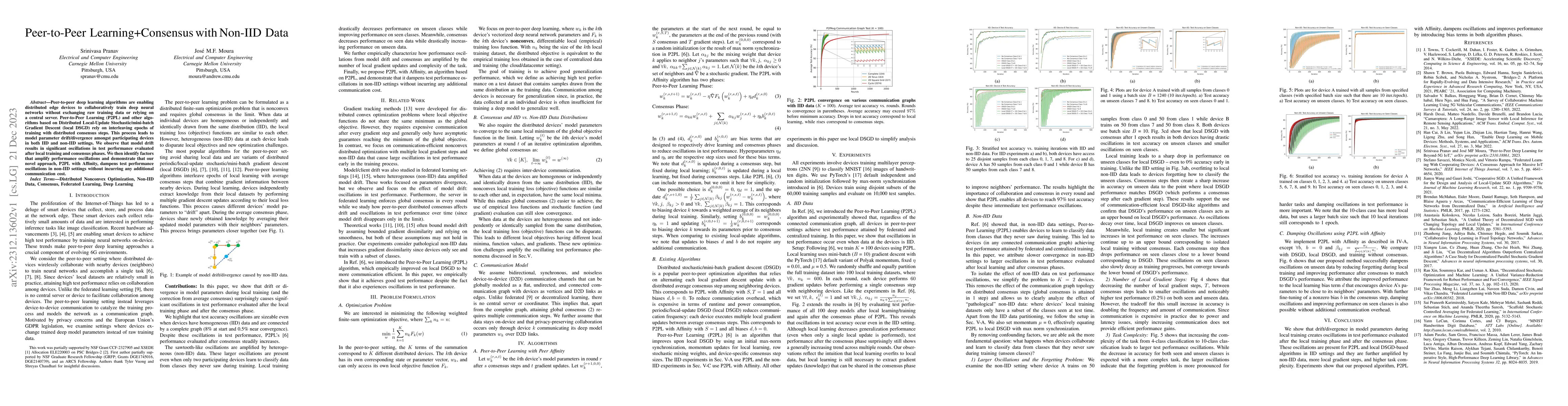 Thumbnail for Peer-to-Peer Learning + Consensus with Non-IID Data
