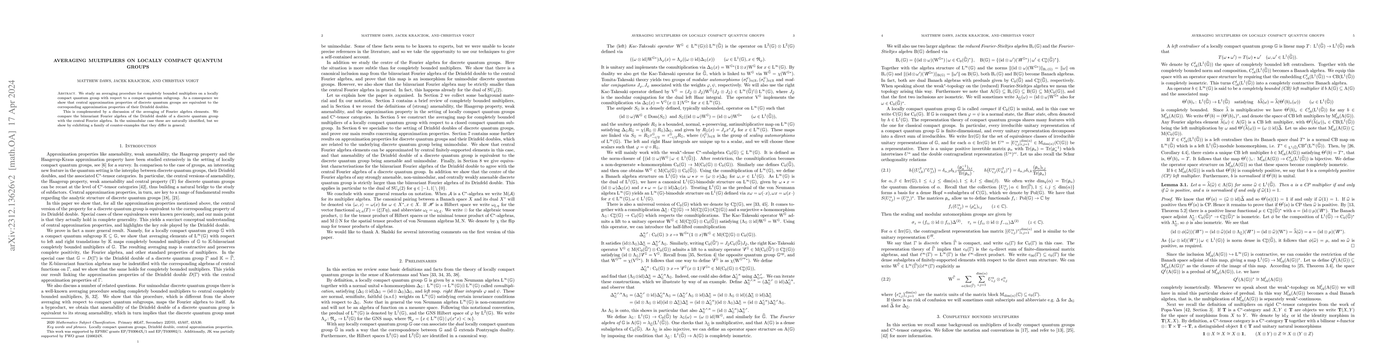 Thumbnail for Averaging multipliers on locally compact quantum groups