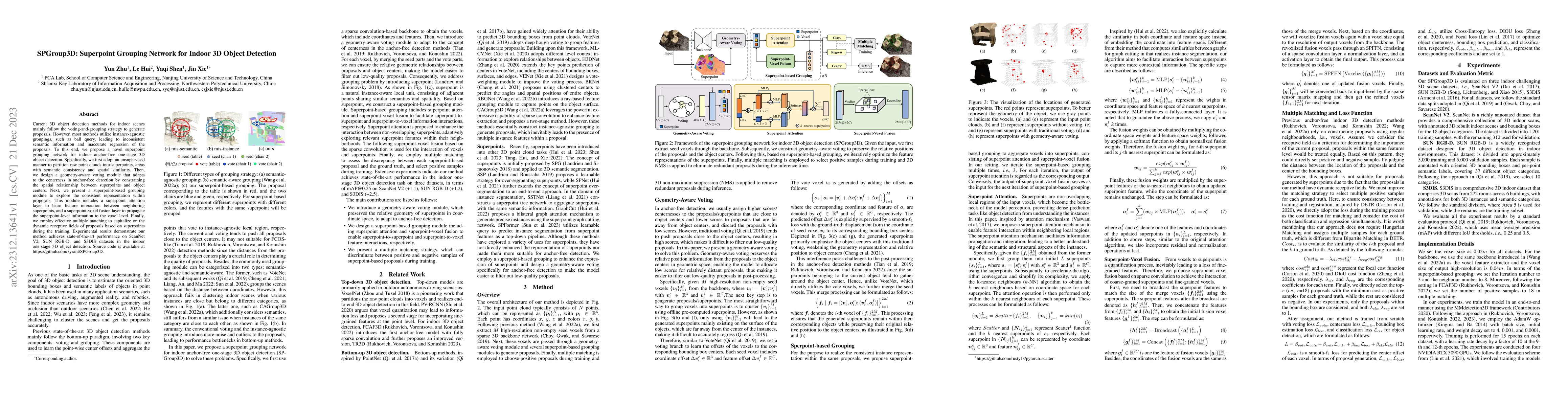 Thumbnail for SPGroup3D: Superpoint Grouping Network for Indoor 3D Object Detection
