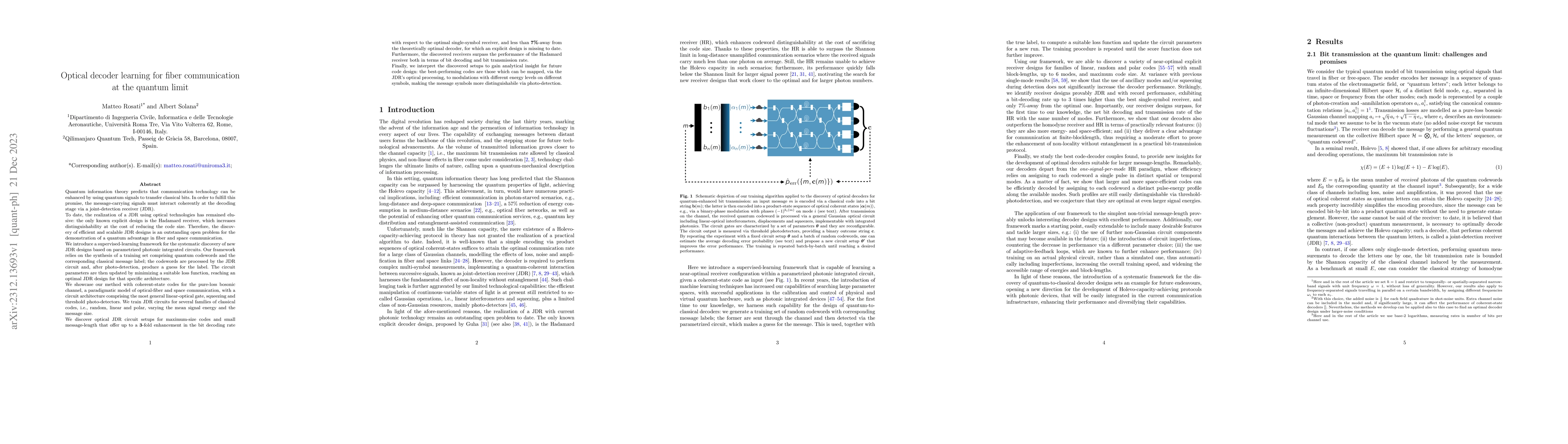 Thumbnail for Optical decoder learning for fiber communication at the quantum limit