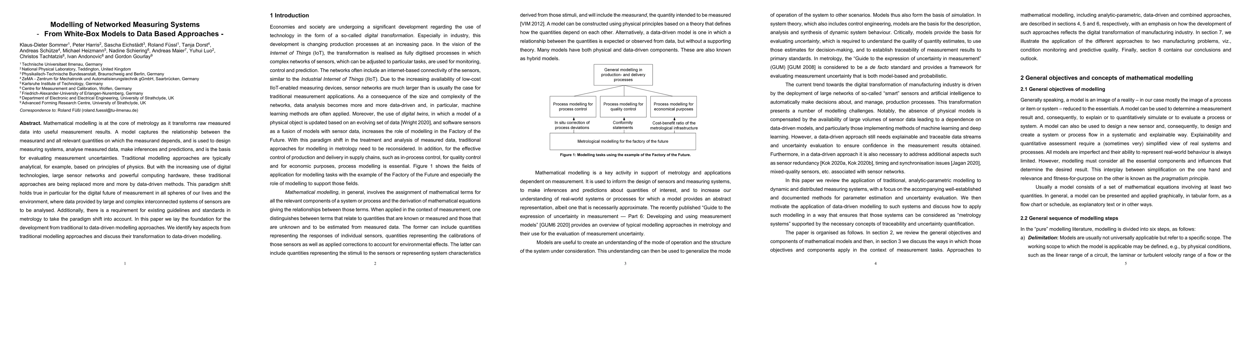 Thumbnail for Modelling of Networked Measuring Systems -- From White-Box Models to
  Data Based Approaches