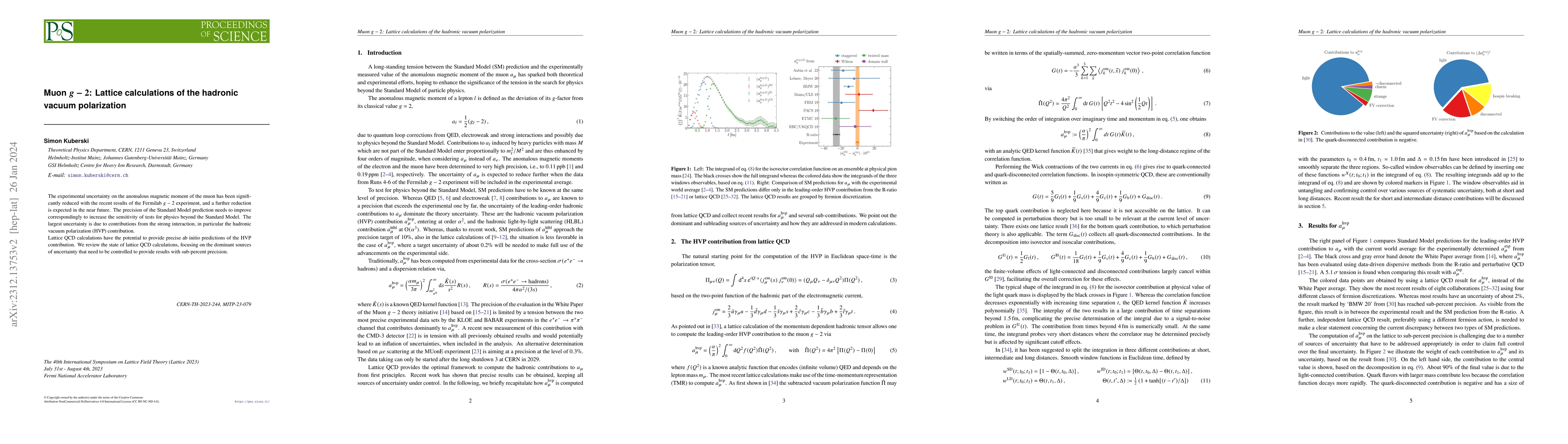 Thumbnail for Muon $g-2$: Lattice calculations of the hadronic vacuum polarization