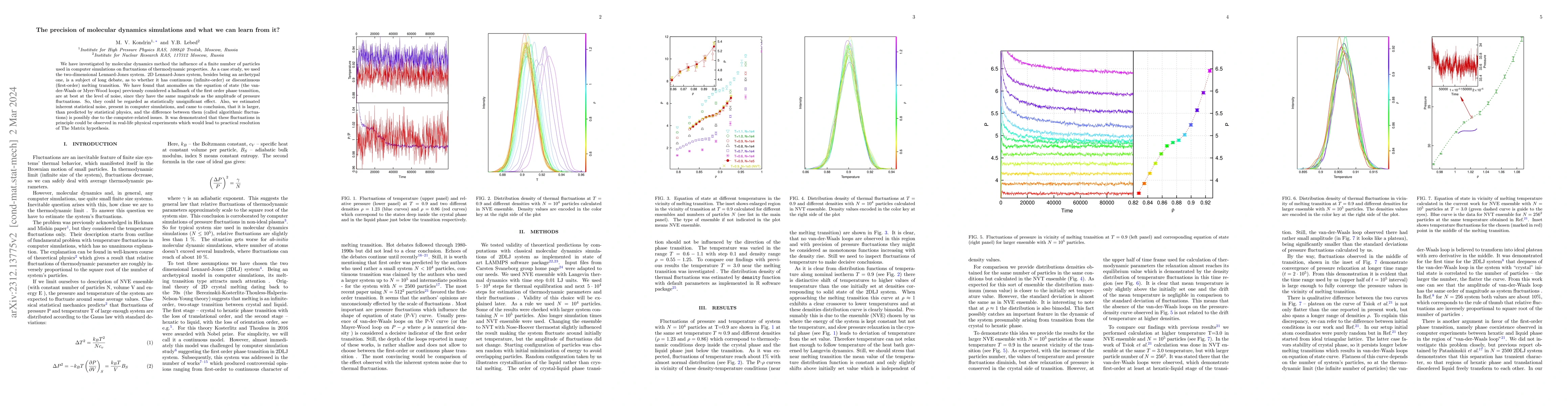 Thumbnail for The precision of molecular dynamics simulations and what we can learn
  from it?